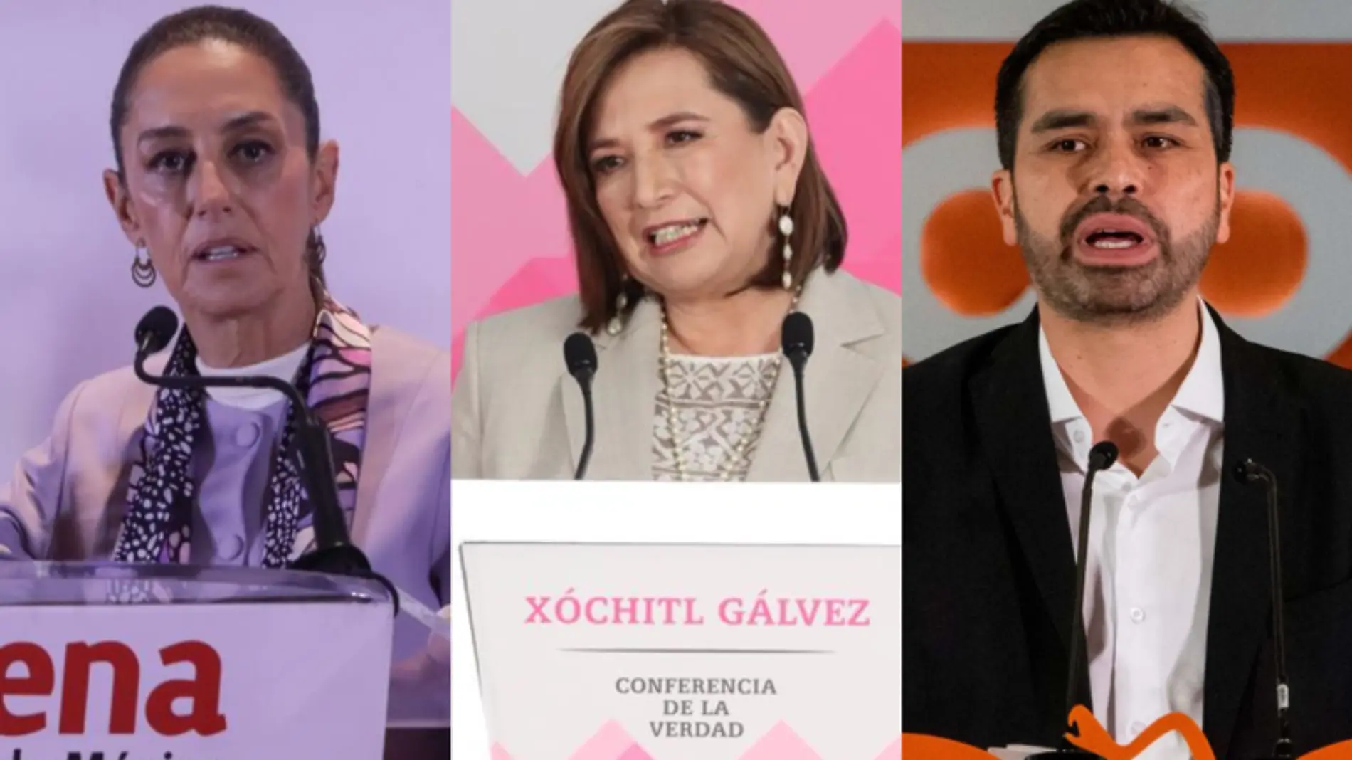 ¿Qué actividades tienen Claudia Sheinbaum, Xóchitl Gálvez y Álvarez Máynez hoy 21 de febrero